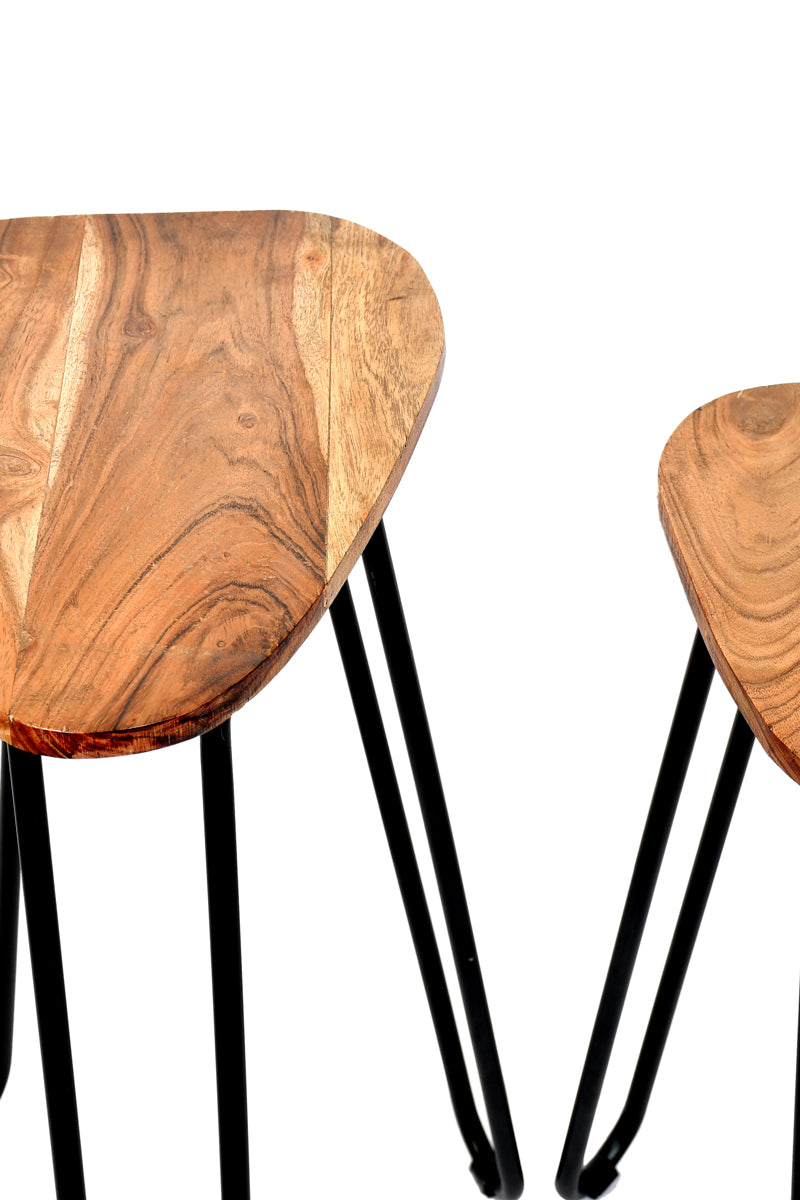 Set of 2 Iron Tables – Modern and Versatile Accent Tables