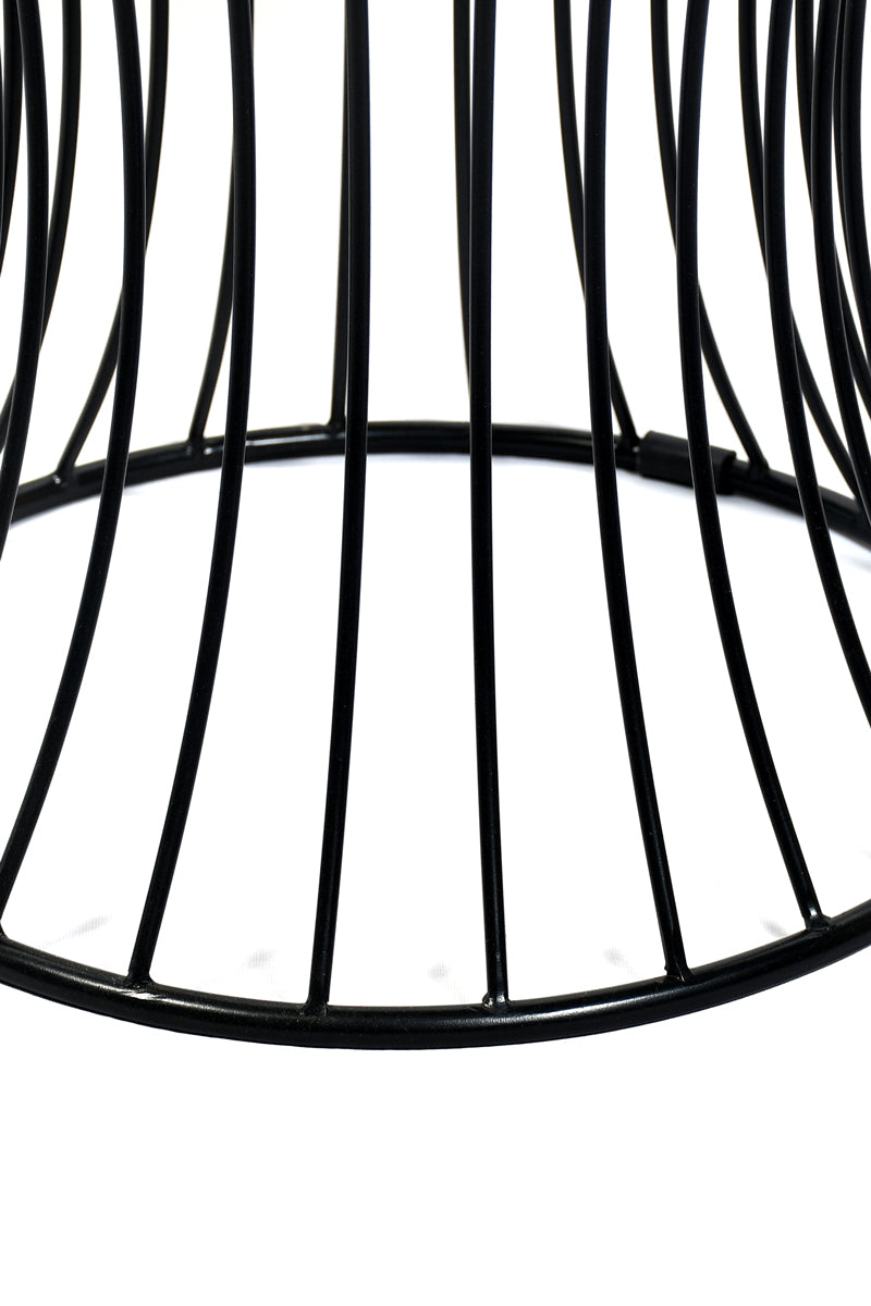 Iron Wired Drum Stool – Industrial Chic with Modern Appeal