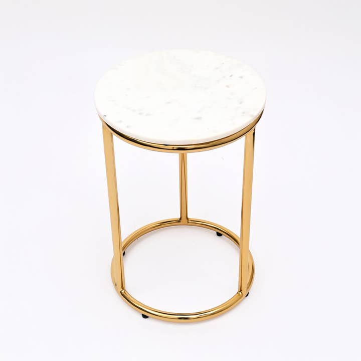 Gold EPL Marble Table Set of 2