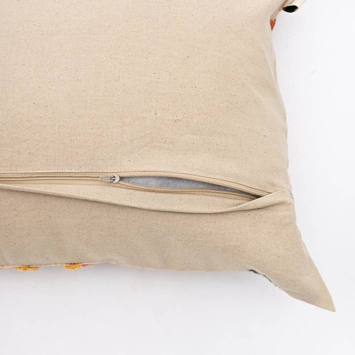 Cotton Lumbar Cushion- Cloud Floral Design- 40x60 cm