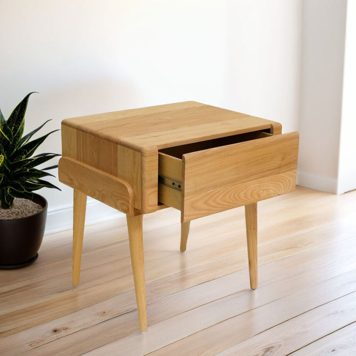 Bed Side Table  - Light Brown
