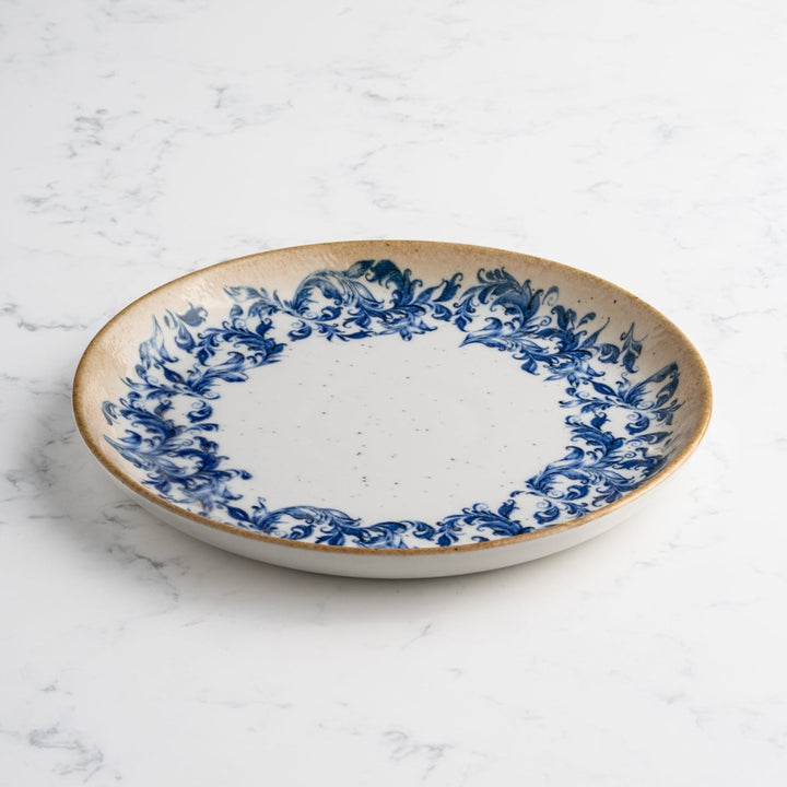 Cruise Amalfi Flat Porcelain Plate with Foot 27cm – Set of 6 | Professional Hospitality Serving Plate