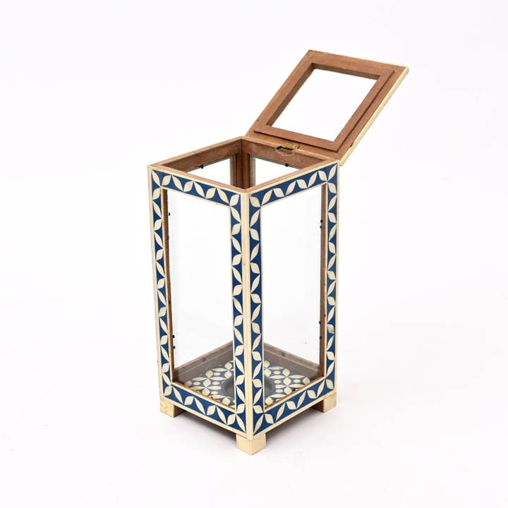 Moroccan Metal Lantern | Decorative Candle Holder | Ambient Indoor/Outdoor Light | Boho & Rustic Home Decor