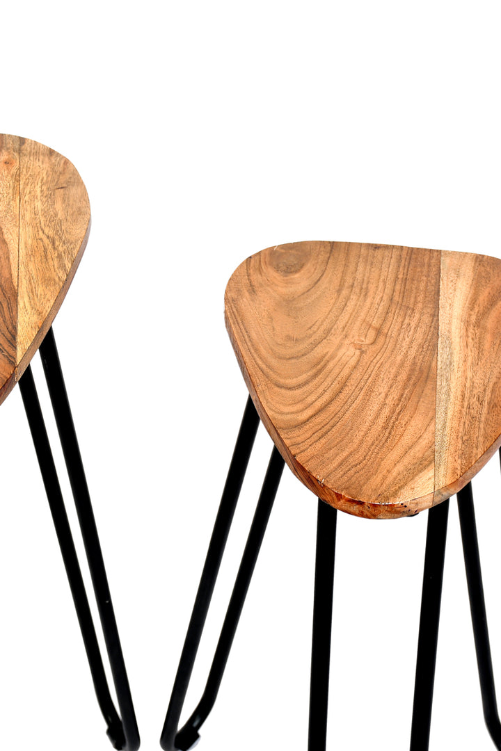 Set of 2 Iron Tables – Modern and Versatile Accent Tables