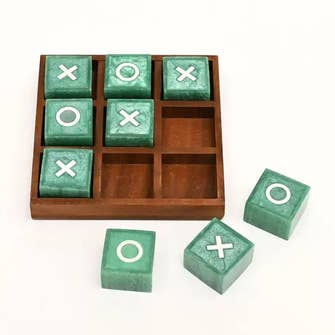 Modern Resin Tic Tac Toe Game Set. | Luxury Home Décor Accent |