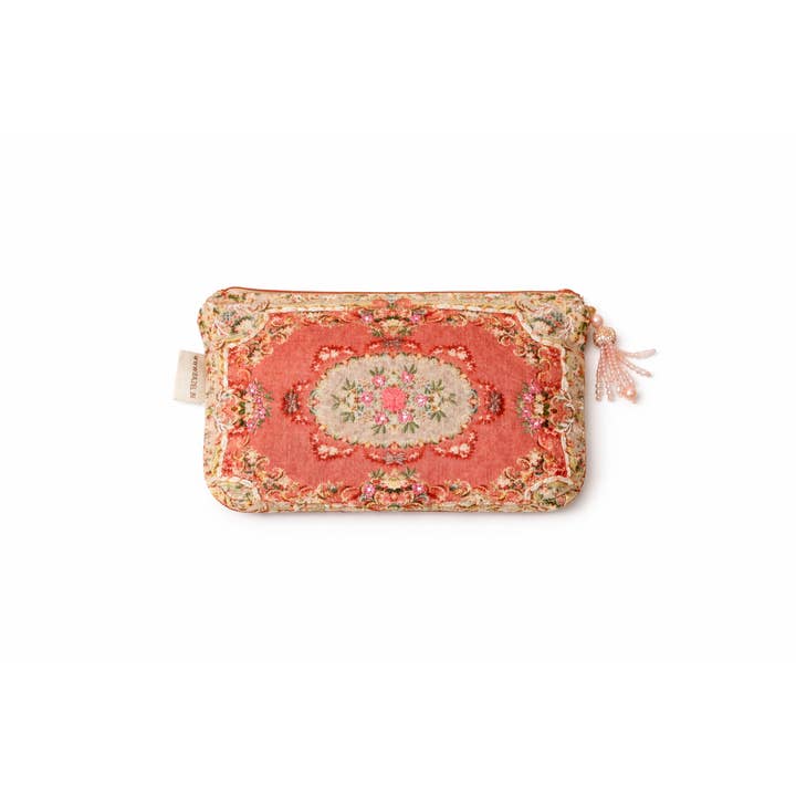 Cotton Pouch – Calin Printed & Embroidered – 18x30 cm