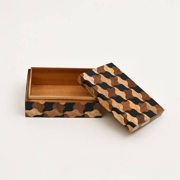 Mosaic Wooden Box – Set of 3
