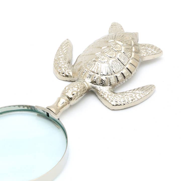 Tortoise Handle Magnifying Glass |  Aluminum Design