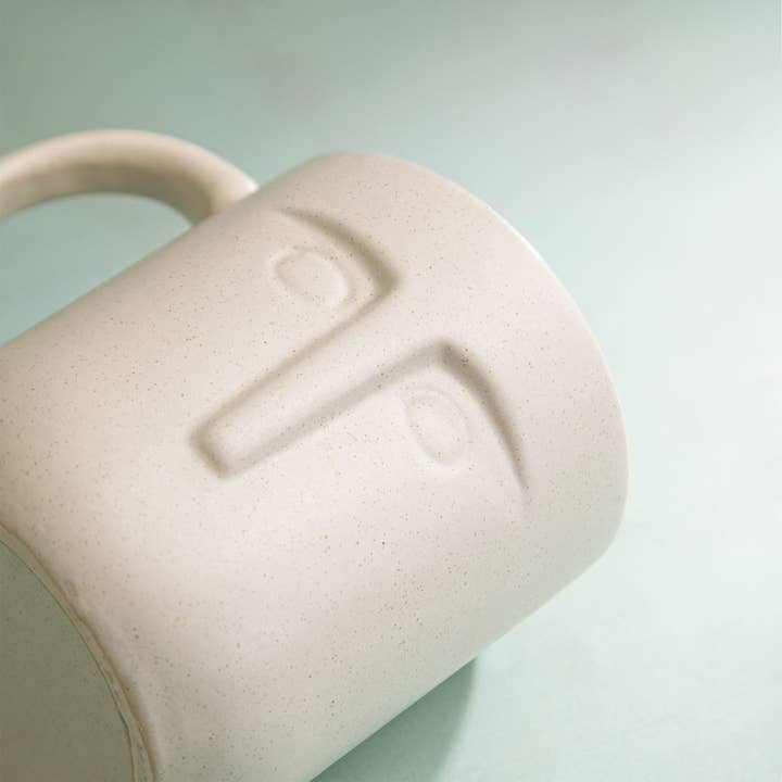 Moai Ceramic Coffee Mug Set of 2