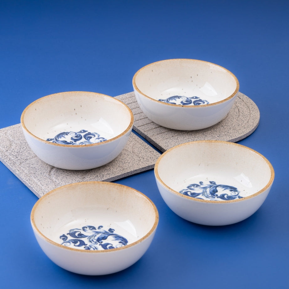 Cruise Amalfi Porcelain Bowl with Foot 15cm – Set of 12 | Professional Hospitality Serving Bowl