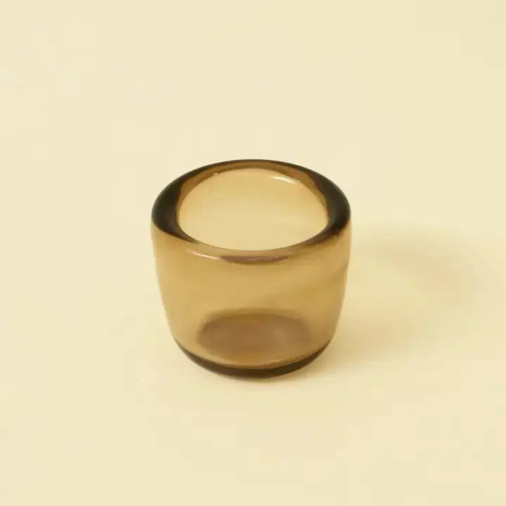 Glass Tea Light Holder – Handmade with Recycled Glass, Eco-Friendly & Elegant Set of 3