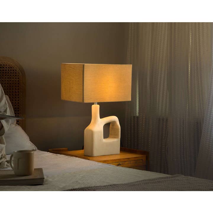 Sarafay Large Handcrafted Ecomix Table Lamp with Shade