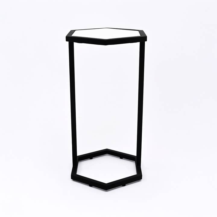 Hexaognal Marble Table  Small Set of 2