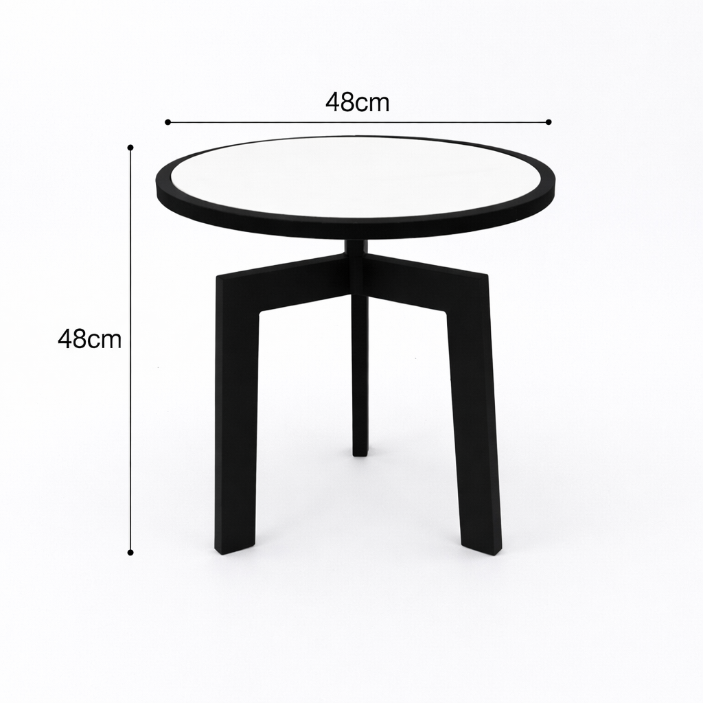 Round Marble Table with tripod legs
