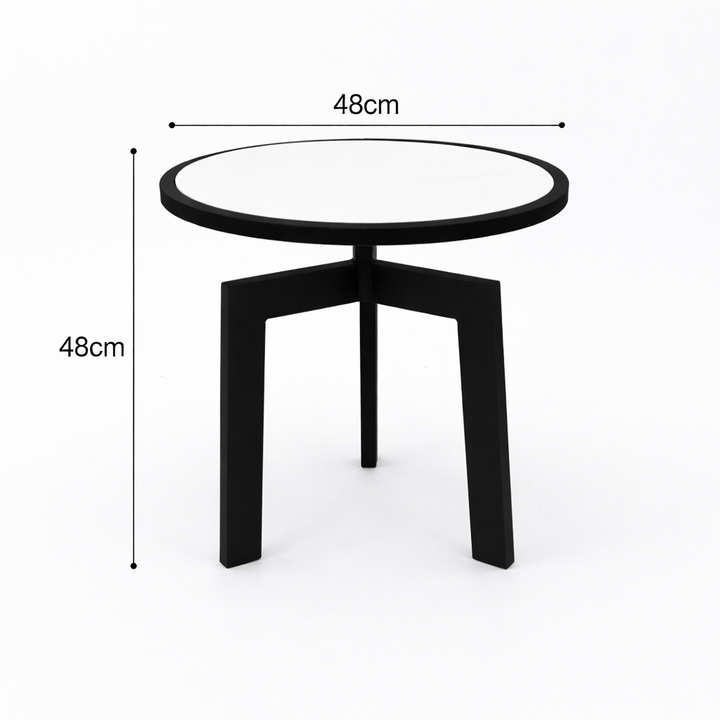 Round Marble Table with tripod legs