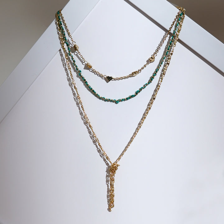 Boho Gold Knot Chain Necklace