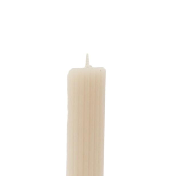 Ribbed Dinner Candle - AI 040 DC SEEDPEARL