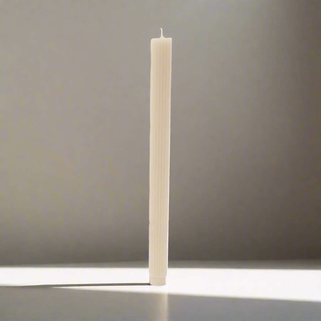 Ribbed Dinner Candle - AI 040 DC SEEDPEARL