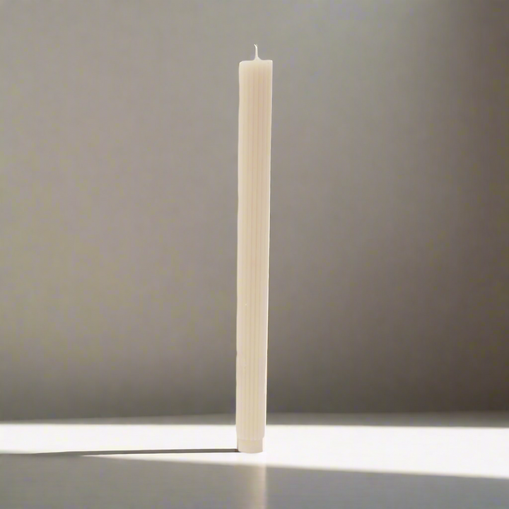 Ribbed Dinner Candle - AI 040 DC SEEDPEARL