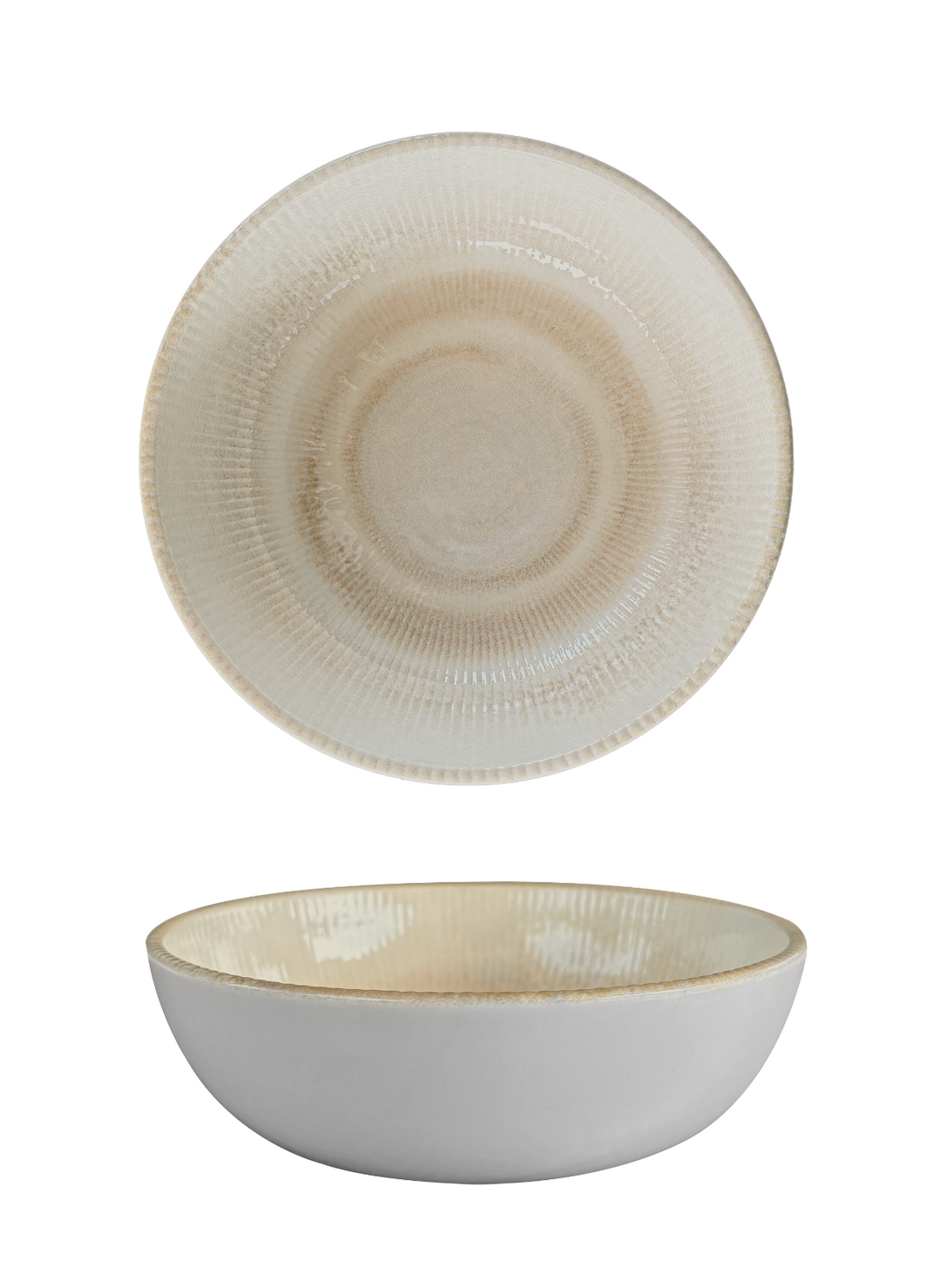 Paros Shell Sand Fine Porcelain Bowl with Foot – Set of 4 | Professional Hospitality Tableware