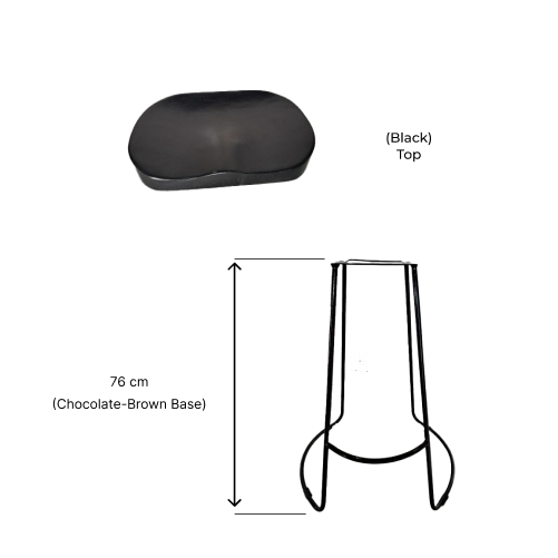Set di due sgabelli con altezza di 76 cm