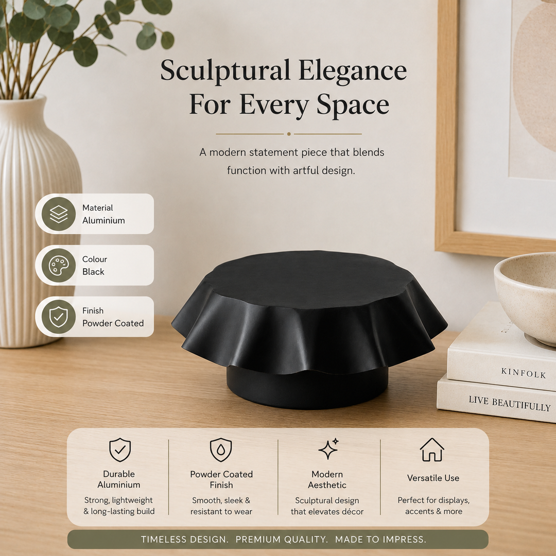 Noir Aluminium Tabletop Stand – Black Powder Coat