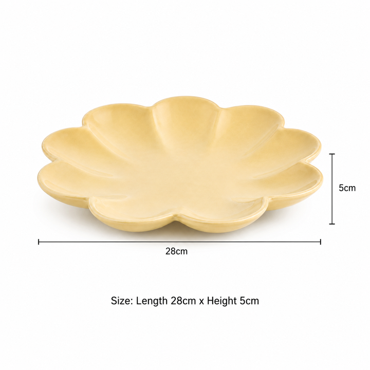 Modern Decorative Aluminium Tray – Beige Powder Coat