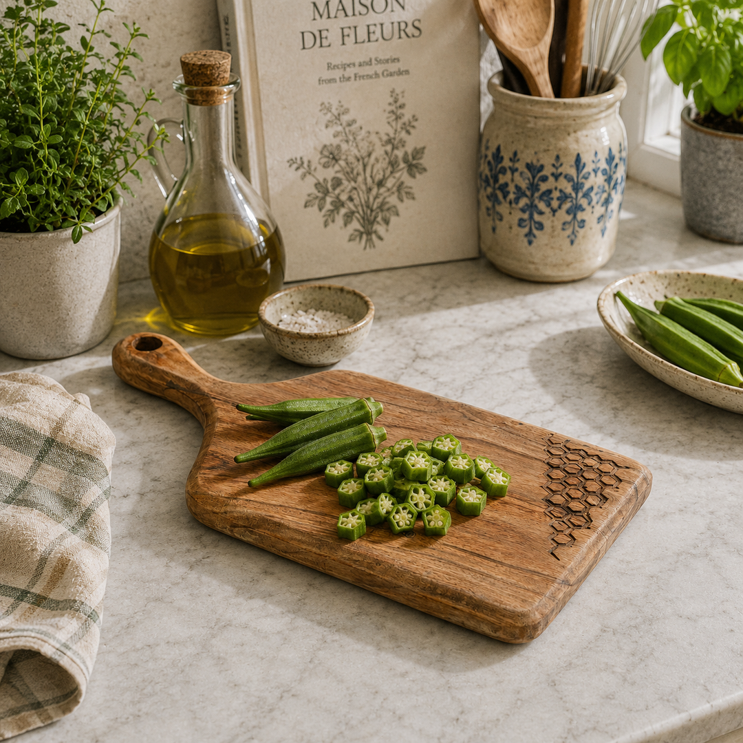 Square Grip Acacia Wood Chopping Board with Handle 17x35cm