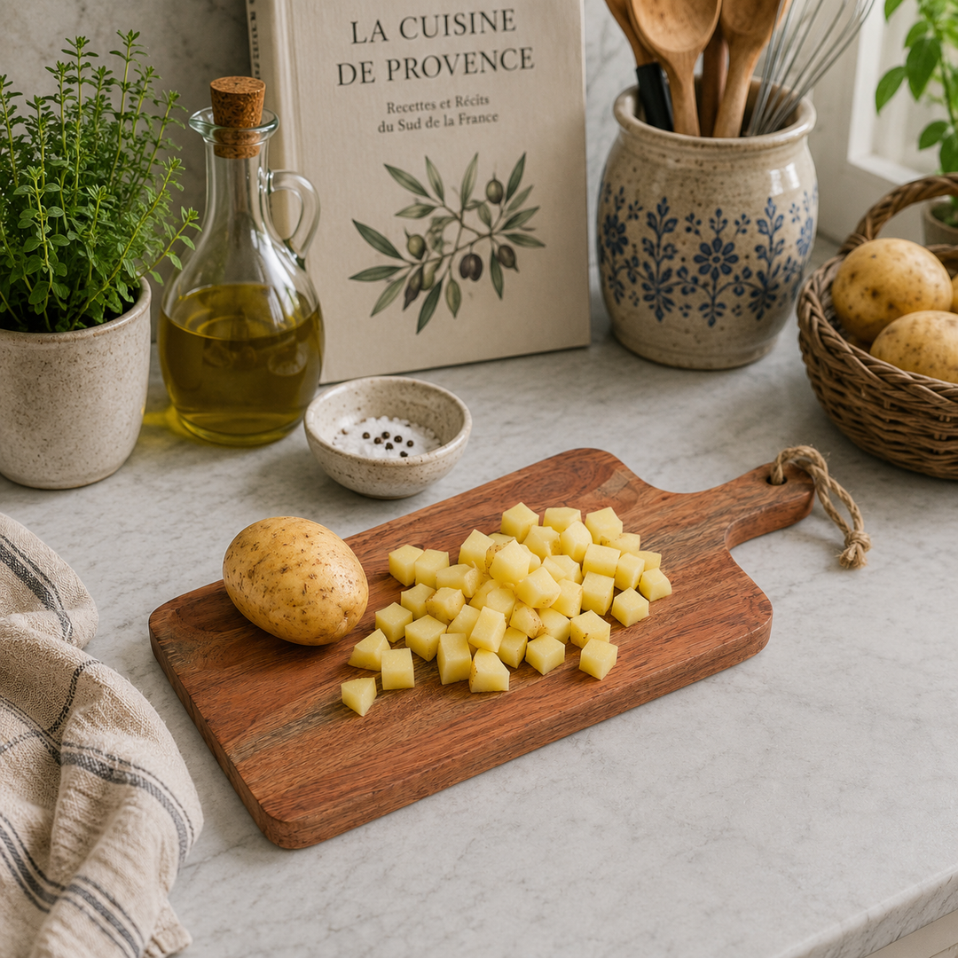 Classic Acacia Wood Chopping Board with Handle 20x45cm
