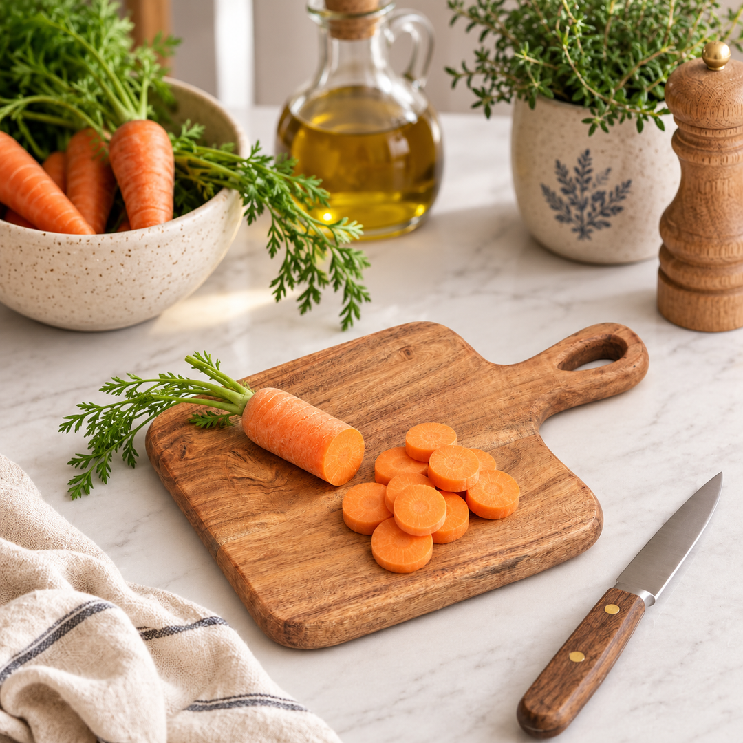 Artisan Grain Chopping Board in Acacia Wood 22x32 cm