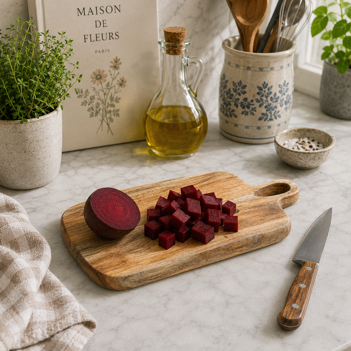 Loop Grid Chopping Board in Natural Acacia Wood 20x40 cm