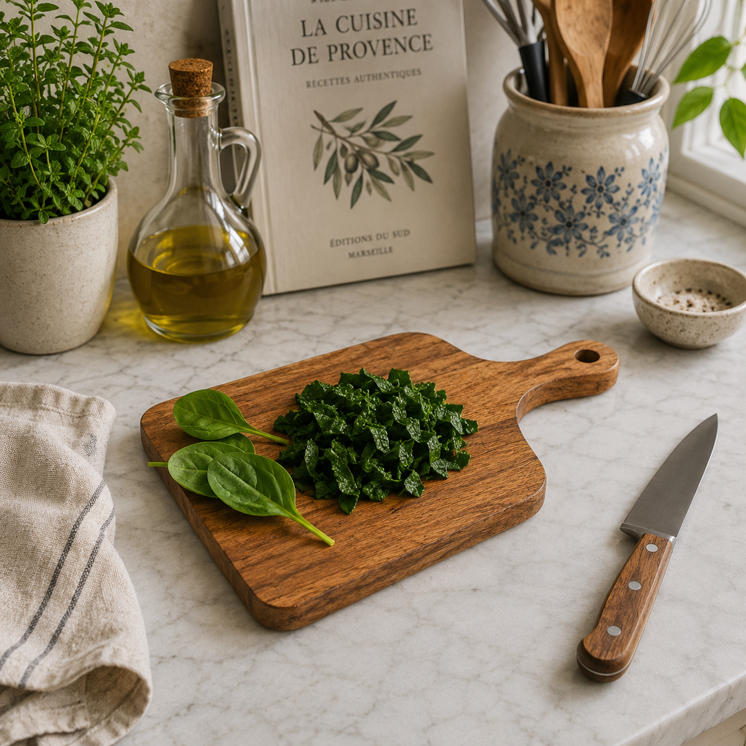 Solid Acacia Wood Chopping Board with Handle 24x40cm