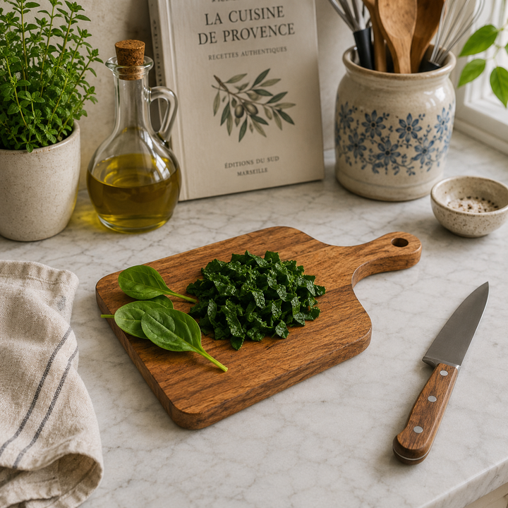 Solid Acacia Wood Chopping Board with Handle 24x40cm