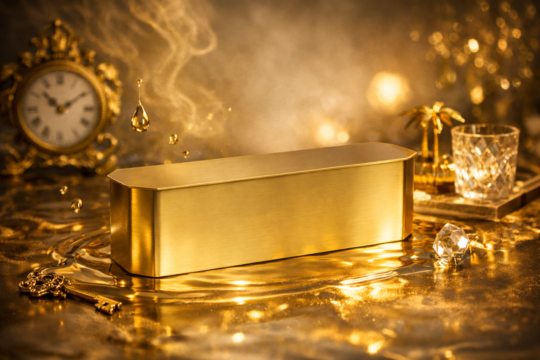 Gold Iron Storage Box with EPL Finish