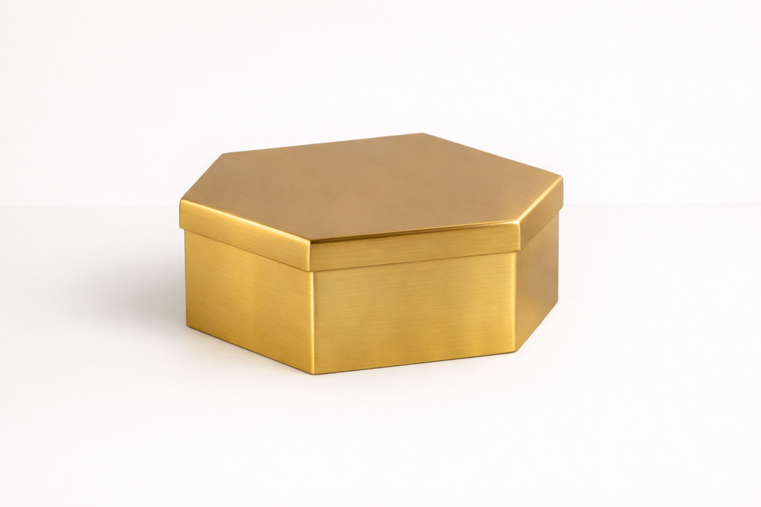 Gold Decor Storage Box – Iron