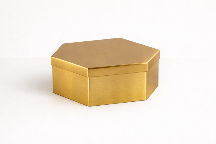 Gold Decor Storage Box – Iron