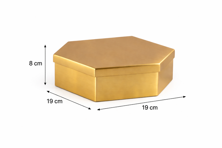 Gold Decor Storage Box – Iron