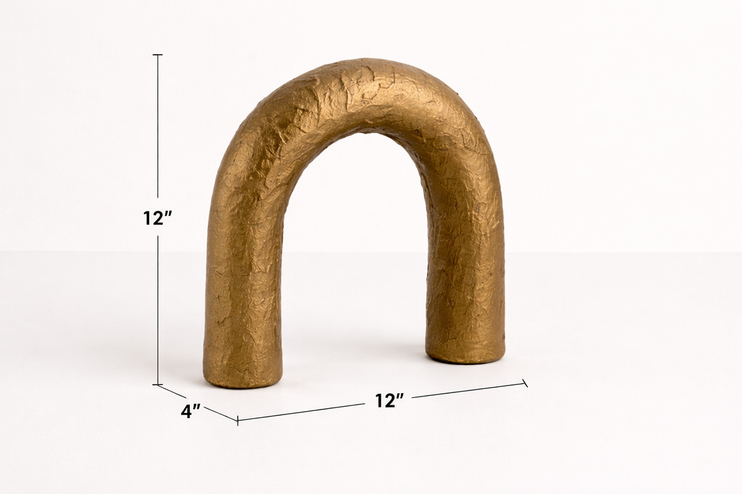 Modern Aluminium Arch Sculpture – Powder Coated Décor