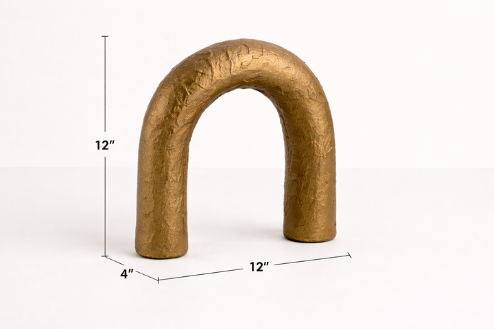 Modern Aluminium Arch Sculpture – Powder Coated Décor