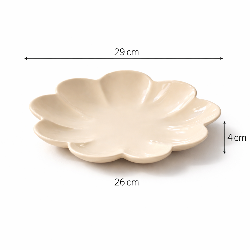 Modern Decorative Aluminium Tray – Beige Powder Coat