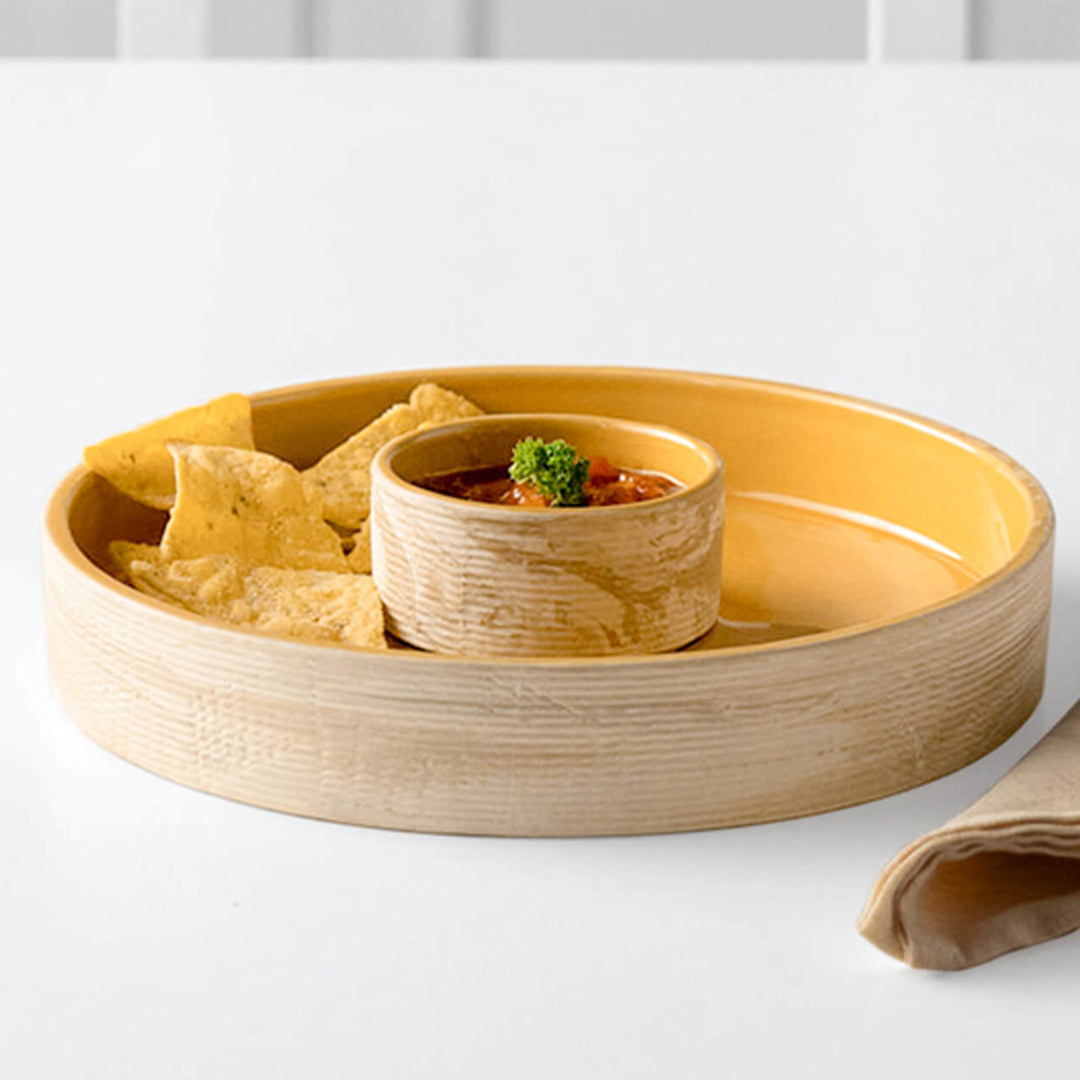 AMBER LOVE CERAMIC CHIP-N-DIP