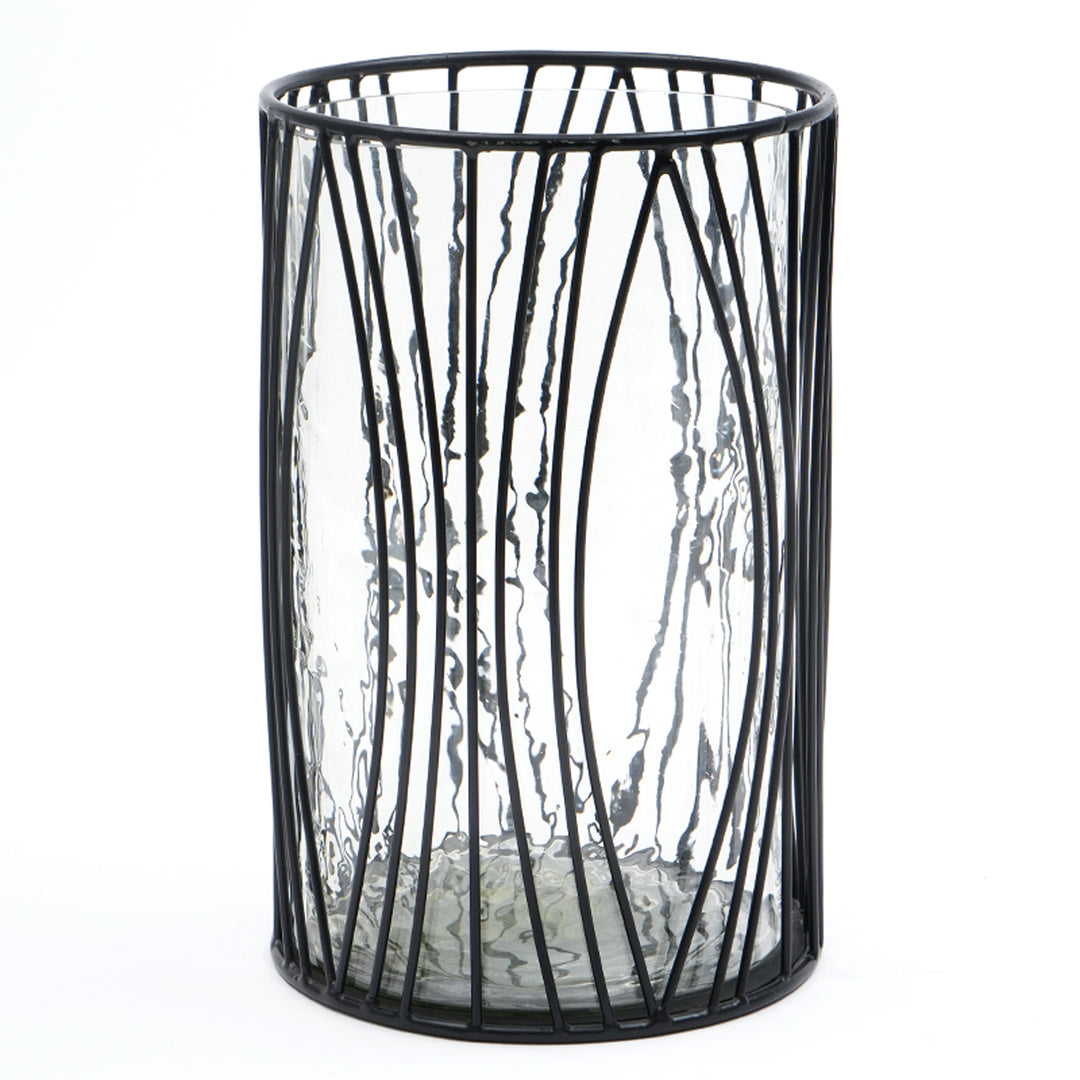8in Metal Glass Hurricane (EO1101)