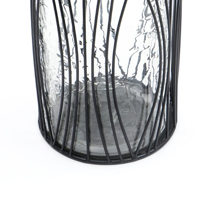8in Metal Glass Hurricane (EO1101)