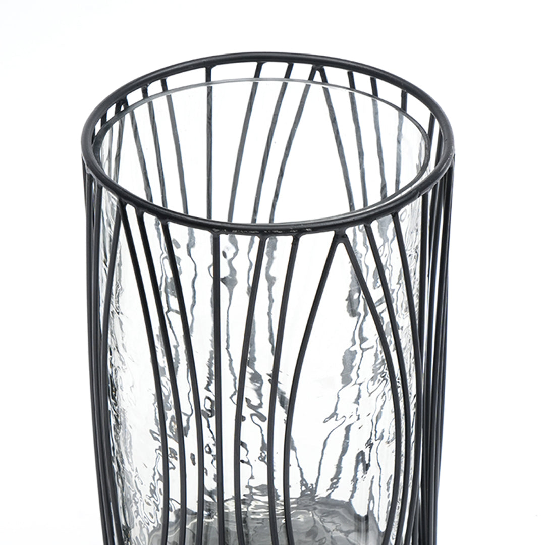 8in Metal Glass Hurricane (EO1101)