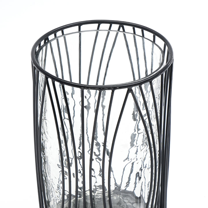8in Metal Glass Hurricane (EO1101)
