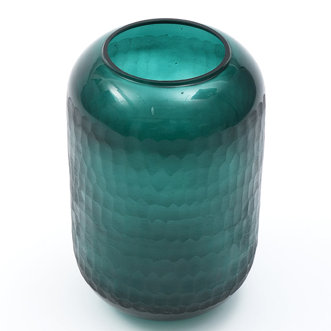 Honeycomb Etched Broad Vase (EO1105) (24cm)