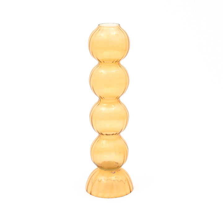 4 sphere optic glass vase - transparent - color per pantone