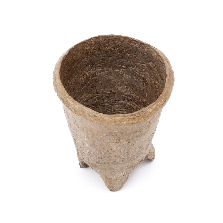 Oude papieren rommelige Vass-pot in rustieke afwerking SR-055