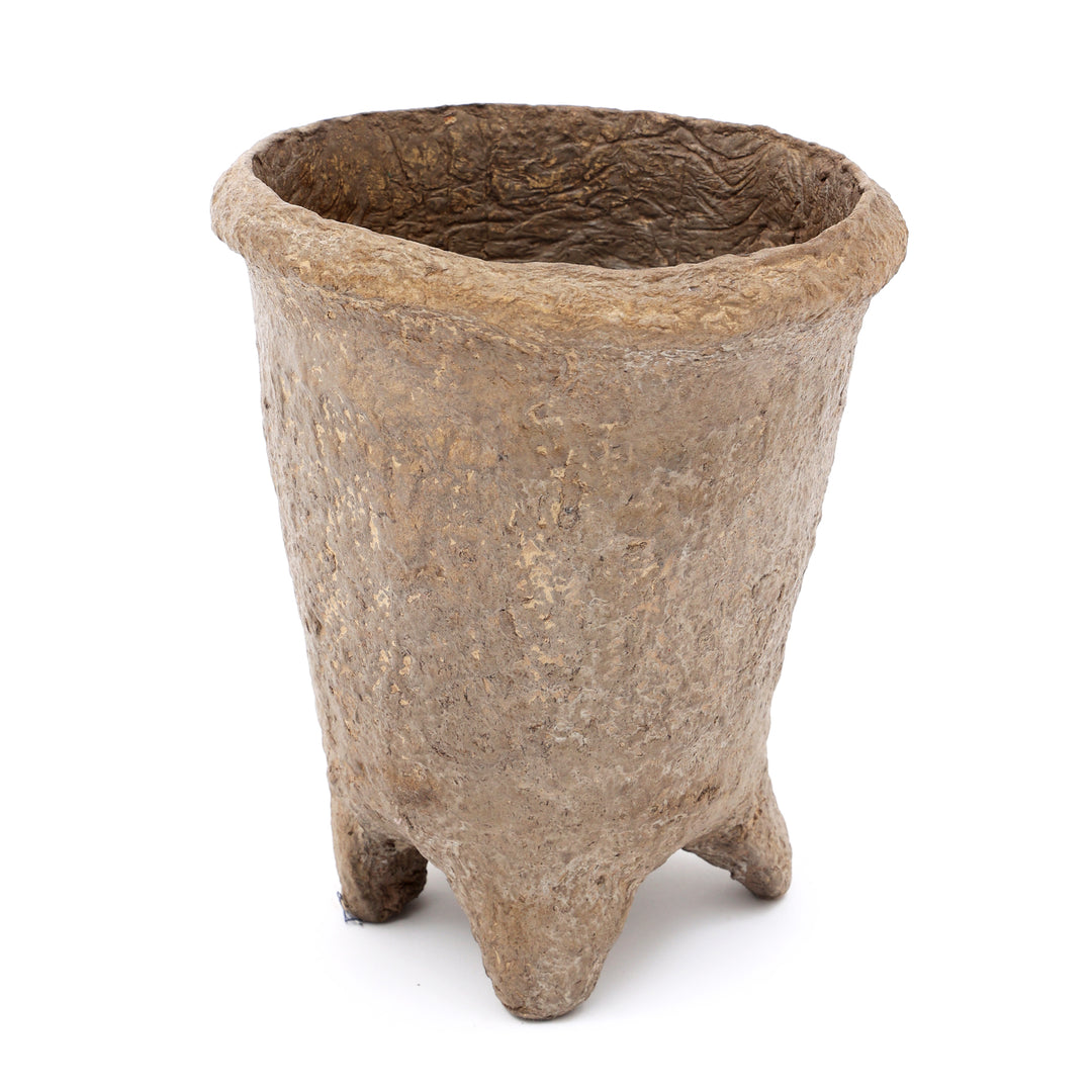 Oude papieren rommelige Vass-pot in rustieke afwerking SR-055