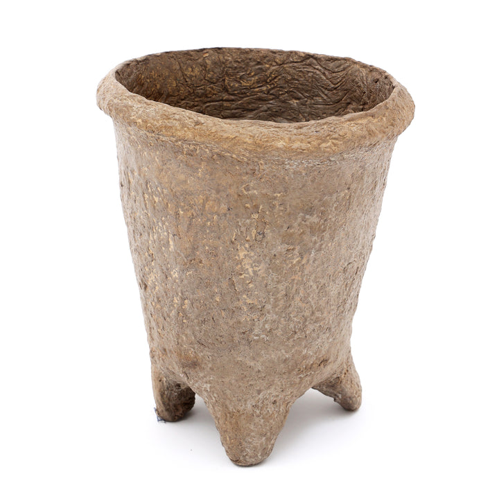 Oude papieren rommelige Vass-pot in rustieke afwerking SR-055